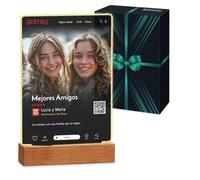 Maverton 3D Cuadro Personalizado con Foto y Texto - Luz LED Lampara de Mesita de Noche - San Valentin Boda Aniversario Pareja, Hombre y Mujer, Dia Del Padre Regalos - 21 x 30 cm o 15 x 22 cm, USB-A