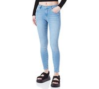 Mavi Adriana Vaqueros Mujer, Mid Brushed Glam, 29W x 30L para Mujer