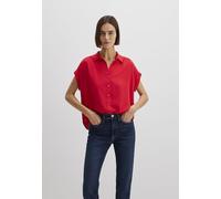 Mavi Camisa de Manga Corta para Mujer, Rojo Chino, L