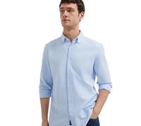 Mavi Camisa de Manga Larga para Hombre, Azul Claro, XL
