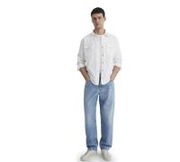 Mavi Camisa Vaquera Ted para Hombre, Denim Blanco Roto, XXL