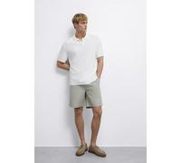 Mavi Hombre Polo Neck Knit T-Shirt, Antique White, S