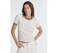 Mavi Jersey de Manga Corta para Mujer, Egret, M