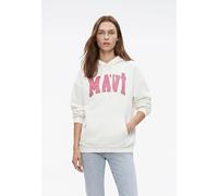 Mavi Logo Hooded Sweatshirt Sudadera con Capucha para Mujer, Antique, XL