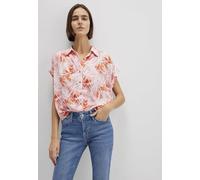 Mavi Mujer Camisa DE Manga Corta Blusa, Estampado de Hojas acuáticas, M