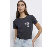 Mavi Mujer Cat Printed Graphic T-Shirt Camiseta, Phantom, XS