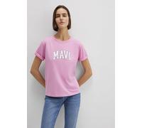 Mavi Mujer Logo Printed T-Shirt Camiseta, Rosebloom, S