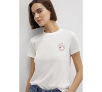 Mavi Mujer Women Printed Tshirt Camiseta, Blanco Antiguo, XL