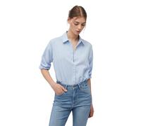 Mavi Mujer Woven Shirt Blusa, Ensign Blue Tiny Leaf Print, M