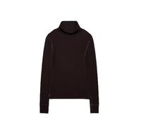 Mavi Mujeres High Collar Jersey Camiseta de Manga Larga, Chocolate Torte, XL