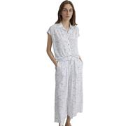 Mavi Mujeres Short Sleeve Shirt Blusa, Blue Cat Print, M