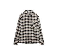 Mavi Mujeres Woven Shirt Camiseta de Manga Larga, Brown Check, XS