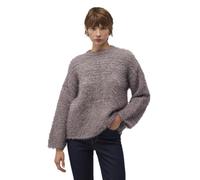 Mavi Señoras Crew Neck Sweater Pullover, moonscape Melange, M