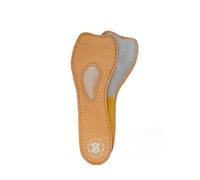 MAVI STEP Plantillas ortopédicas de cuero de ballet - Piel auténtica con almohadilla de látex de espuma - 36