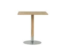 Mavis Mesita de café Rod 70x70 cm Roble blanqueado con acabado mate