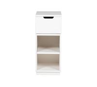 Mavis Mesita de noche Aoko 72 cm 1 cajón Lacado blanco