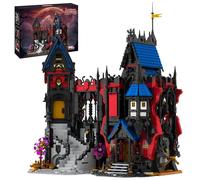 Mavo brix Juego de construcción de casa embrujada de Halloween, 3540 piezas, grande, MOC, gótico, vampiros, castillo medieval, kit de modelo compatible con Lego, bloque de arquitectura de terror