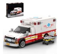 Mavo brix Set de Construcción de Ambulancia, Modelo de Vehículo de Rescate de Emergencia, Maqueta de Exhibición Coleccionable para Adultos y Jóvenes 14+, 660 Piezas
