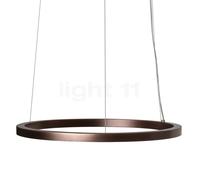 Mawa Berliner Ring, lámpara de suspensión LED Downlight, anillo bronce/florón blanco mate - ø100 cm/7,6 cm - downlight - regulable corte de fase - 66,5 W