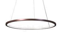 Mawa Berliner Ring, lámpara de suspensión LED Inlight, anillo bronce/florón blanco mate - ø120 cm/7,6 cm - inlight - de fase de control - 82,2 W