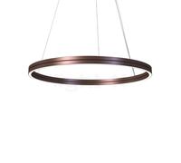 Mawa Berliner Ring, lámpara de suspensión LED Up & Downlight, anillo bronce/florón bronce - ø100 cm/30 cm - up&downlight - regulable corte de fase - 133 W