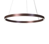 Mawa Berliner Ring, lámpara de suspensión LED Up & Downlight, anillo bronce/florón bronce - ø120 cm/30 cm - up&downlight - regulable corte de fase - 162 W