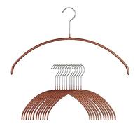 Mawa by Reston Lloyd Euro Series - Percha de Acero Antideslizante para Ahorrar Espacio, para Camisas, Vestidos, suéteres, Estilo 40/P, Cobre