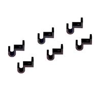 MAWA Conector de Perchas Adda, 6 Piezas, Organizador de Perchas, Adecuado para el Equipaje de Viaje, se Puede Combinar con: MAWA Silhouette, Silhouette Light, Económico y She, 2,5 cm, Negro