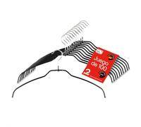 MAWA Light - Juego de 100 Perchas Antideslizantes para Camisas y Blusas (42 cm, con Gancho Giratorio de 360° y Revestimiento Antideslizante)