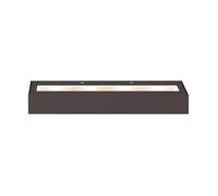 Mawa One Piece 8, lámpara de pared LED, bronce oscuro, 3.000 K