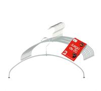 MAWA Perchas Light, Set de 20 Perchas Ahorra Espacio y Antideslizantes, Ideales para Camisetas, Tops y Suéteres Ligeros, Gancho Giratorio 360°, 40 cm, Platedo