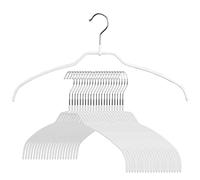 MAWA Reston Lloyd Silhouette - Percha para Camisa Ultrafina, Antideslizante Que Ahorra Espacio, Estilo 42 pies, Paquete de 20, Blanco, 20 Unidades