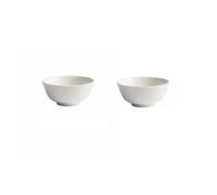 MAWERDCXG Ensalada Cuenco de arroz color bajo vidriado, cuenco fideos for sopa doméstica, ensaladera cocina, adecuado for hoteles, restaurantes y uso comercial Ensaladera(2PCS)