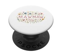 Mawmaw Floral Wildflower Garden Design para Abuelas PopSockets PopGrip Adhesivo