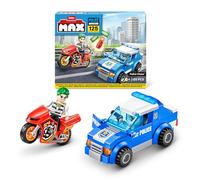 MAX Adventure Persecución policial (125 Piezas) Juguetes de Bloques de construcción para niños Mayores de 5 años CREA vehículos y más Abre Descubre