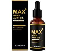 Max+ Afro Ayiti - Aceite corporal para hombres - Aceites de masaje a base de hierbas naturales que aumentan la vitalidad de la piel del hombre, de absorción rápida y no grasosa, hidrata (1 unidad)