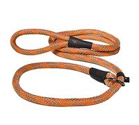 Max and Neo Cuerda antideslizante de plomo reflectante de 5 pies - Donamos una correa a un perro de rescate para cada correa vendida (5 pies x 1/3 pulgadas perro pequeño, naranja)