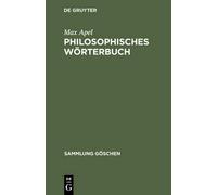 Max Apel Philosophisches Wörterbuch (Tapa dura) (Importación USA)