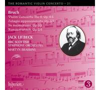 Max Bruch Bruch: Violin Concerto No. 2, Op. 44/... (CD) Album (Importación USA)