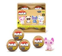 Max Build More Ladrillos MAX Premium Fuggler Alley Cats Collection (4 Pack) de ZURU. Cápsulas con Ladrillos de construcción de plástico, para Adolescentes y Adultos