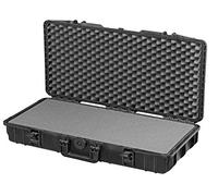 MAX Cases - MA800HDS.079 Negro - Maleta hermética con Espuma pre-Cortada a cubetas de Alta Densidad - Dimensiones internas 800 x 370 x 140 mm