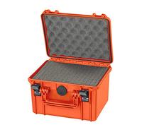 MAX Cases - MAX235H155S.001 Naranja - Maleta hermética con Espuma pre-Cortada a cubetas - Dimensiones internas 235 x 180 x 156 mm