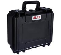 Max Cases - MAX300S.079 Negro - Maleta hermética con espuma pre-cortada a cubetas - dimensiones internas 300 x 225 x 132 mm