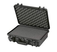 MAX Cases - MAX380H115S, Maleta hermética con espuma pre-cortada a cubetas, dimensiones internas 380 x 270 x 115 mm