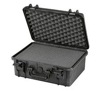 MAX Cases - MAX380H160S.079, Maleta hermética con espuma pre-cortada a cubetas, dimensiones internas 380 x 270 x 160 mm