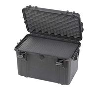 Max Cases MAX400S.079, Negro - Maleta hermética con espuma pre-cortada a cubetas de alta densidad - dimensiones internas 400 x 230 x 260 mm
