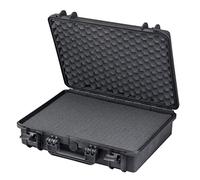 Max Cases - MAX465H125S.079 Negro - Maleta hermética con Espuma pre-Cortada a cubetas - Dimensiones internas 465 x 335 x 125 mm