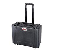 MAX Cases - MAX465H220TR.079, Negro - Maleta hermética vacía con trolley - dimensiones internas 465 x 335 x 220 mm