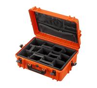 Max Cases - MAX505CAMORGTR Trolley con Separadores Blandos y Bolsillo Organizador - Naranja - INT. 500x350x194