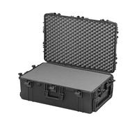 MAX Cases - MAX750H280S Negro, Maleta hermética con espuma pre-cortada a cubetas dimensiones internas 750 x 480 x 280 mm